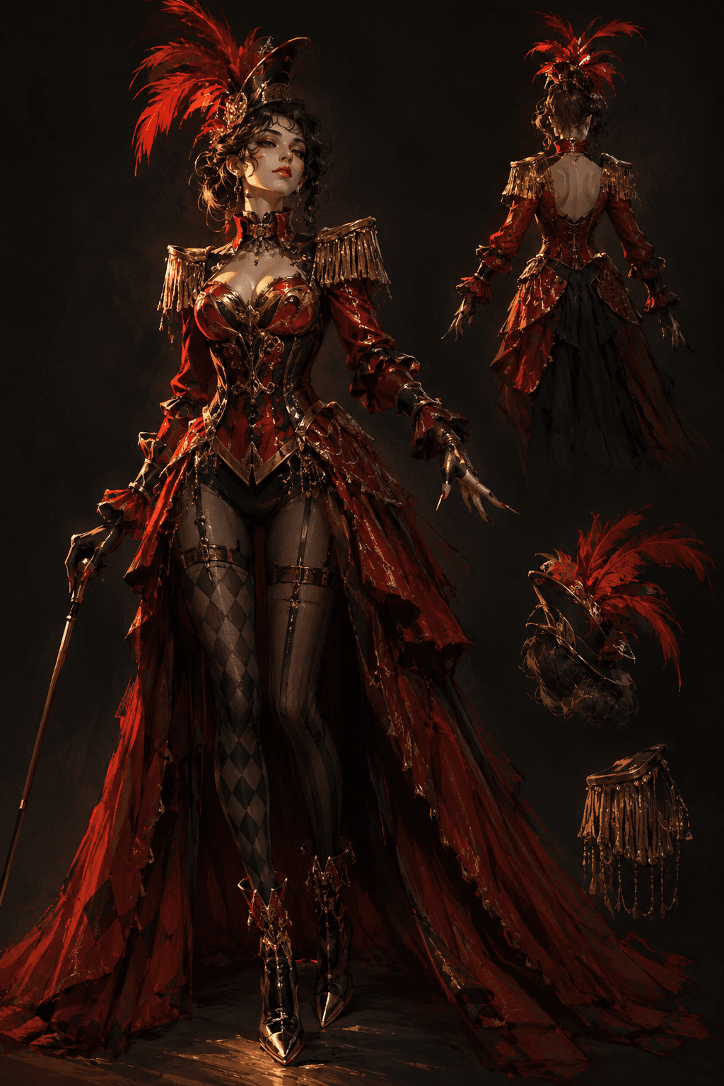 Character concept art generated by the Mischief promo studio